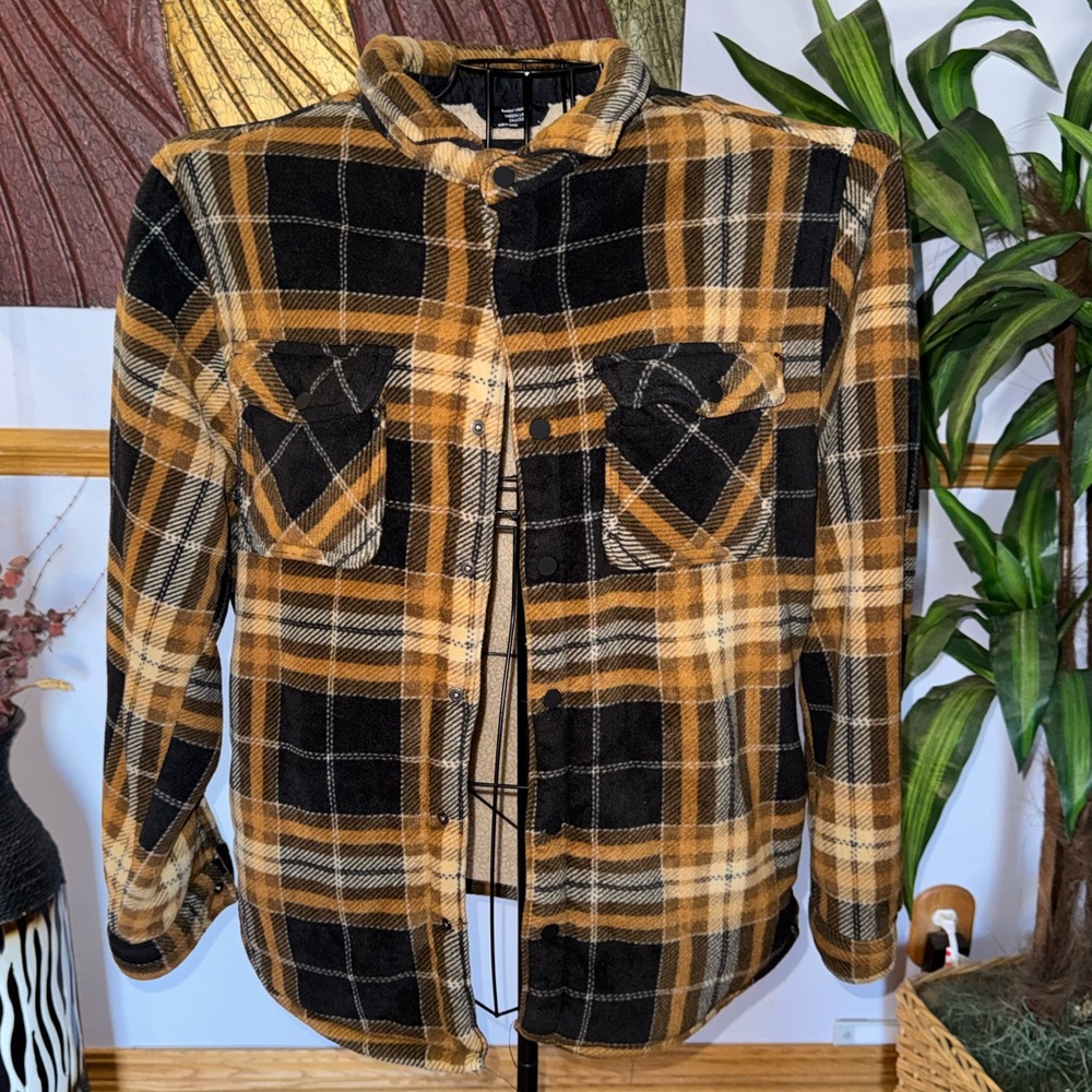 Member’s Mark Sherpa Lined Plaid Shacket
